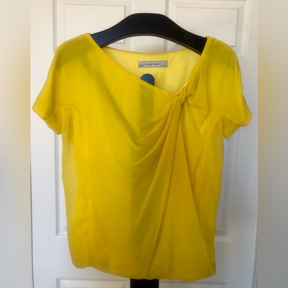 Yellow top from Zara Basic size 6.